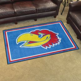 Kansas Jayhawks Area Rug - 4' x 6' Alt Logo Nylon