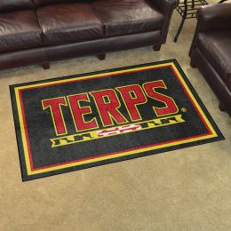 Maryland Terrapins Area Rug - 4' x 6' Alt Logo Nylon