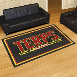 Maryland Terrapins Area Rug - 5' x 8' Alt Logo Nylon