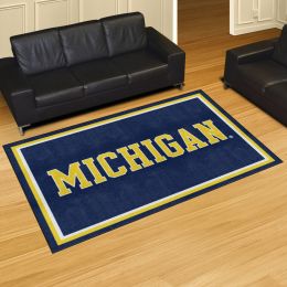 Michigan Wolverines Area Rug - 5' x 8' Wordmark Nylon