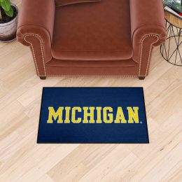 Michigan Wolverines Wordmark Starter Mat - 19 x 30