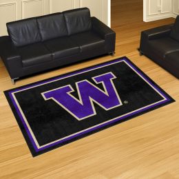 Washington Huskies Area Rug - 5' x 8' Logo Nylon