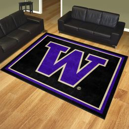 Washington Huskies Area Rug - 8' x 10'  Logo Nylon