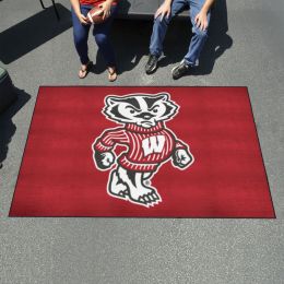 Wisconsin Badgers Outdoor Alt Logo Ulti-Mat - Nylon 60 x 96