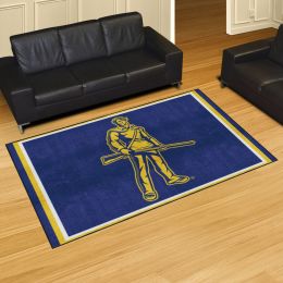 West Virginia Mountaineers Area Rug - 3' x 5' Mascot Logo Nylon