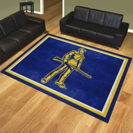 West Virginia Mountaineers Area Rug - 4' x 6' Mascot Logo Nylon