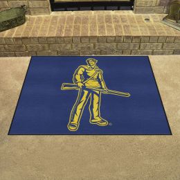 West Virginia Mountaineers Area Rug - 5' x 8' Mascot Logo Nylon