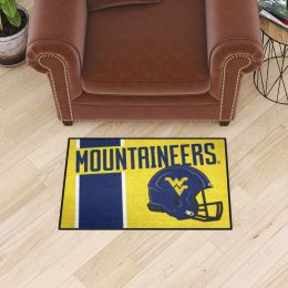 West Virginia Mountaineers Logo and Wordmark Starter Mat - 19 x 30