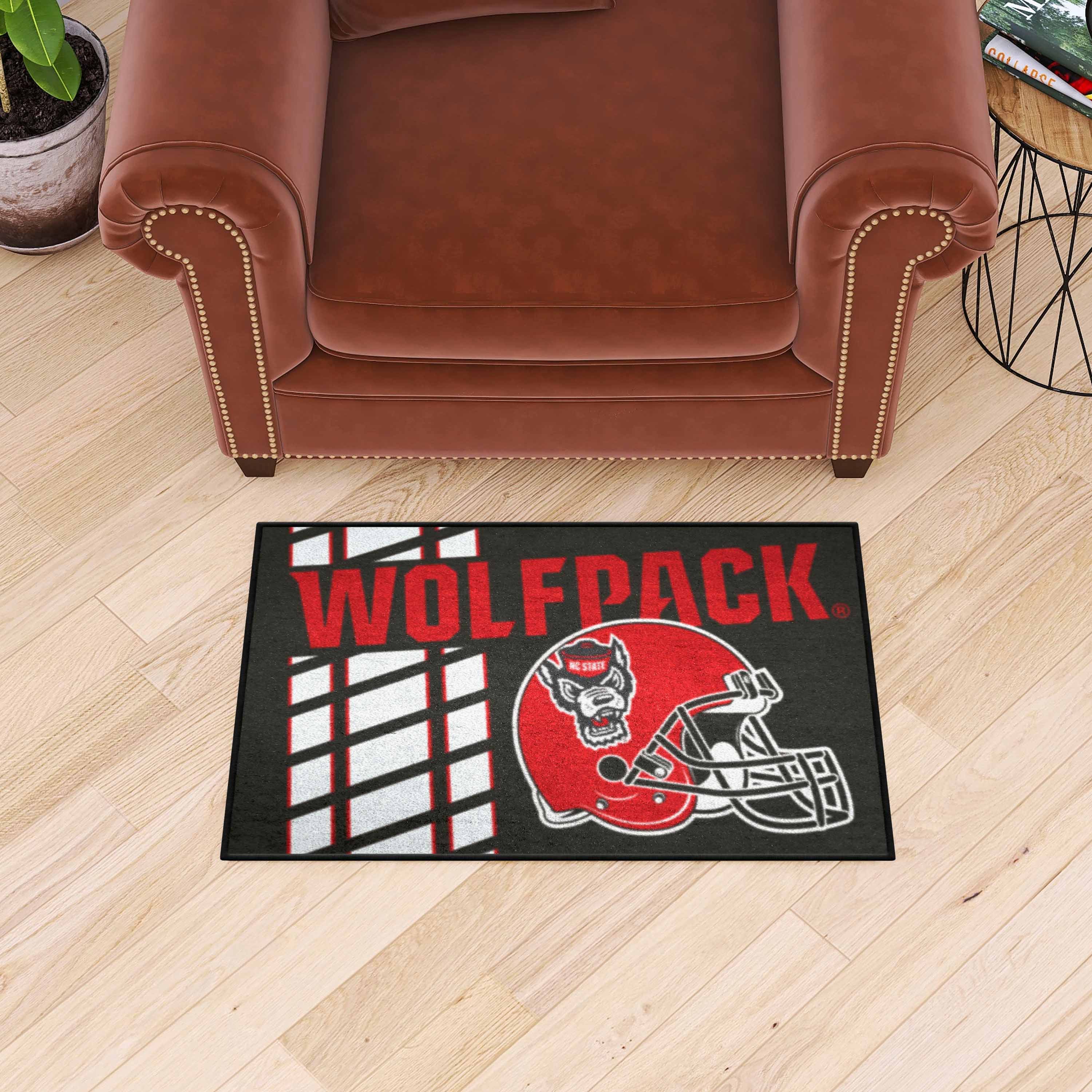 NC State Wolfpack Helmet Starter Doormat - 19 x 30