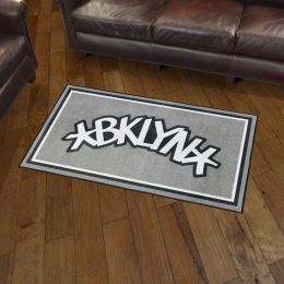 Brooklyn Nets Area Rug - 3' x 5' Alt Logo Nylon