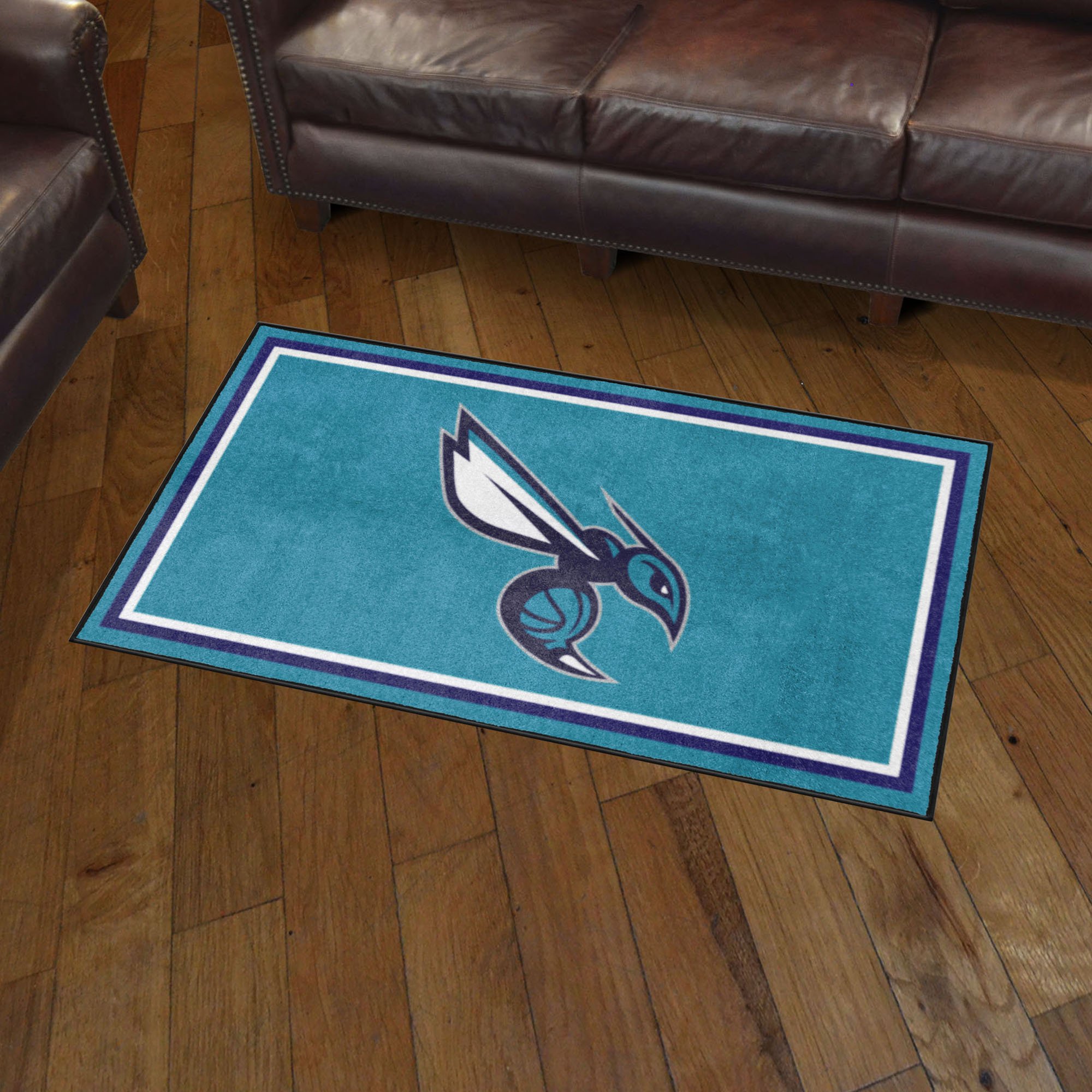 Charlotte Hornets Area Rug - 3' x 5' Alt Logo Nylon