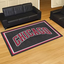 Chicago Bulls Area Rug - 5' x 8' Wordmark Nylon