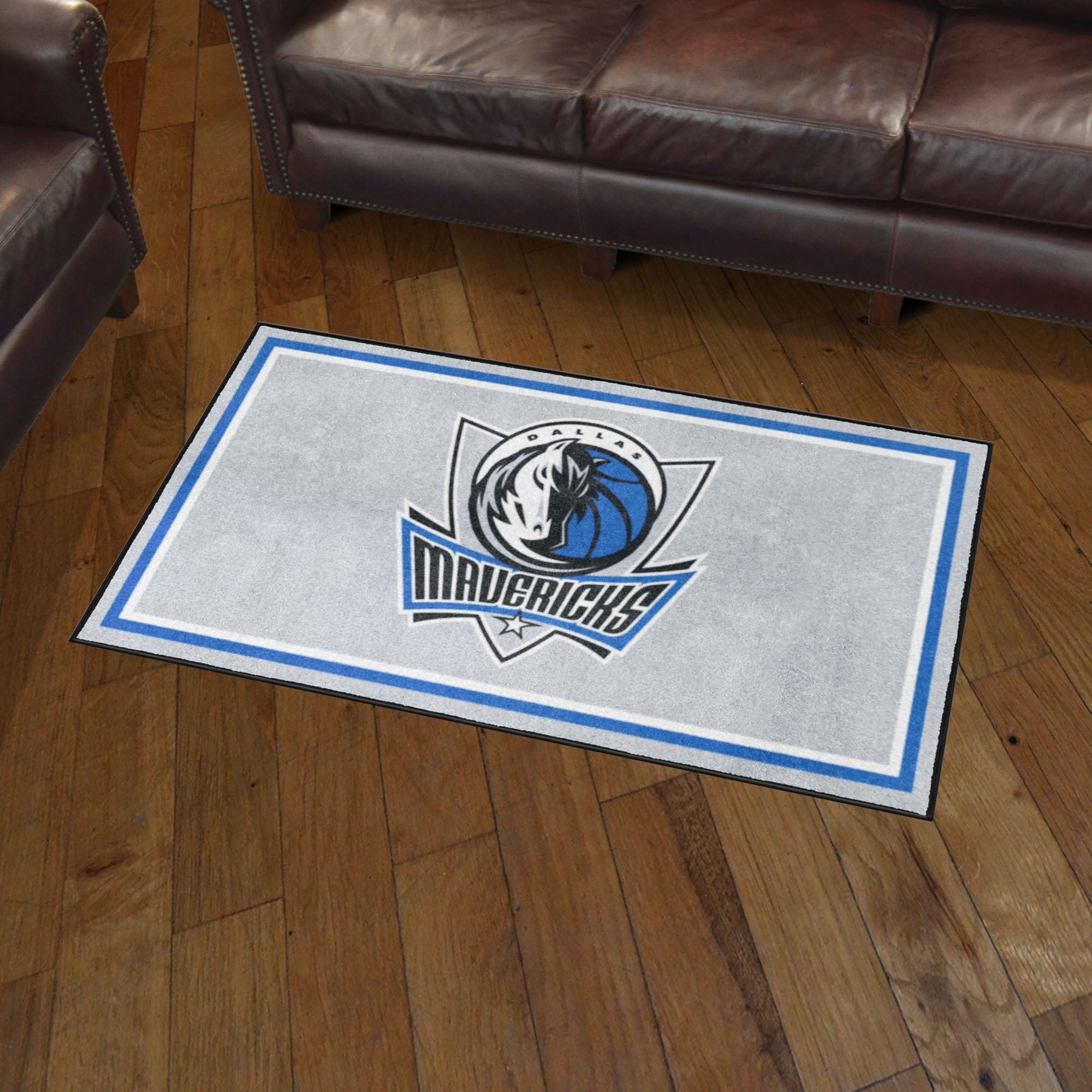 Dallas Mavericks Area Rug - 3' x 5' Global Logo Nylon