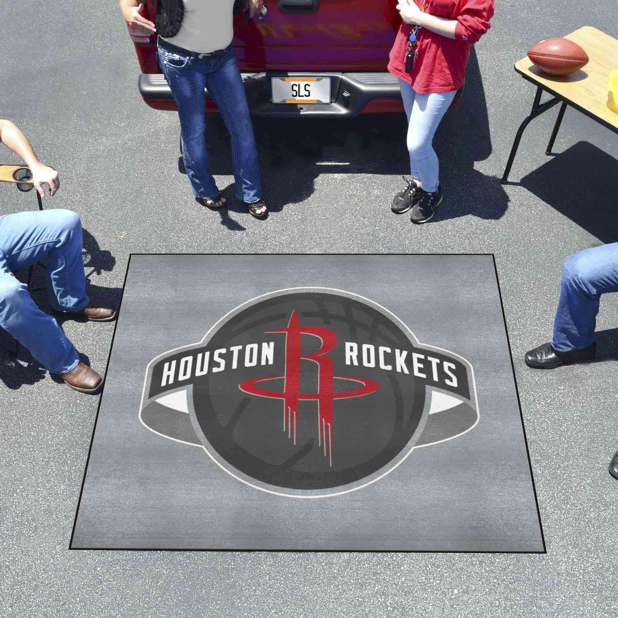 Houston Rockets Tailgater Global Logo Mat - 60 x 72