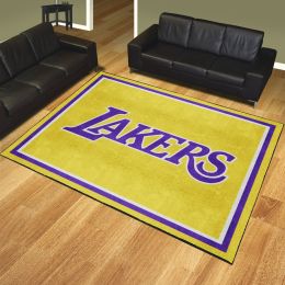 Los Angeles Lakers Area Rug - 8' x 10' Wordmark Nylon