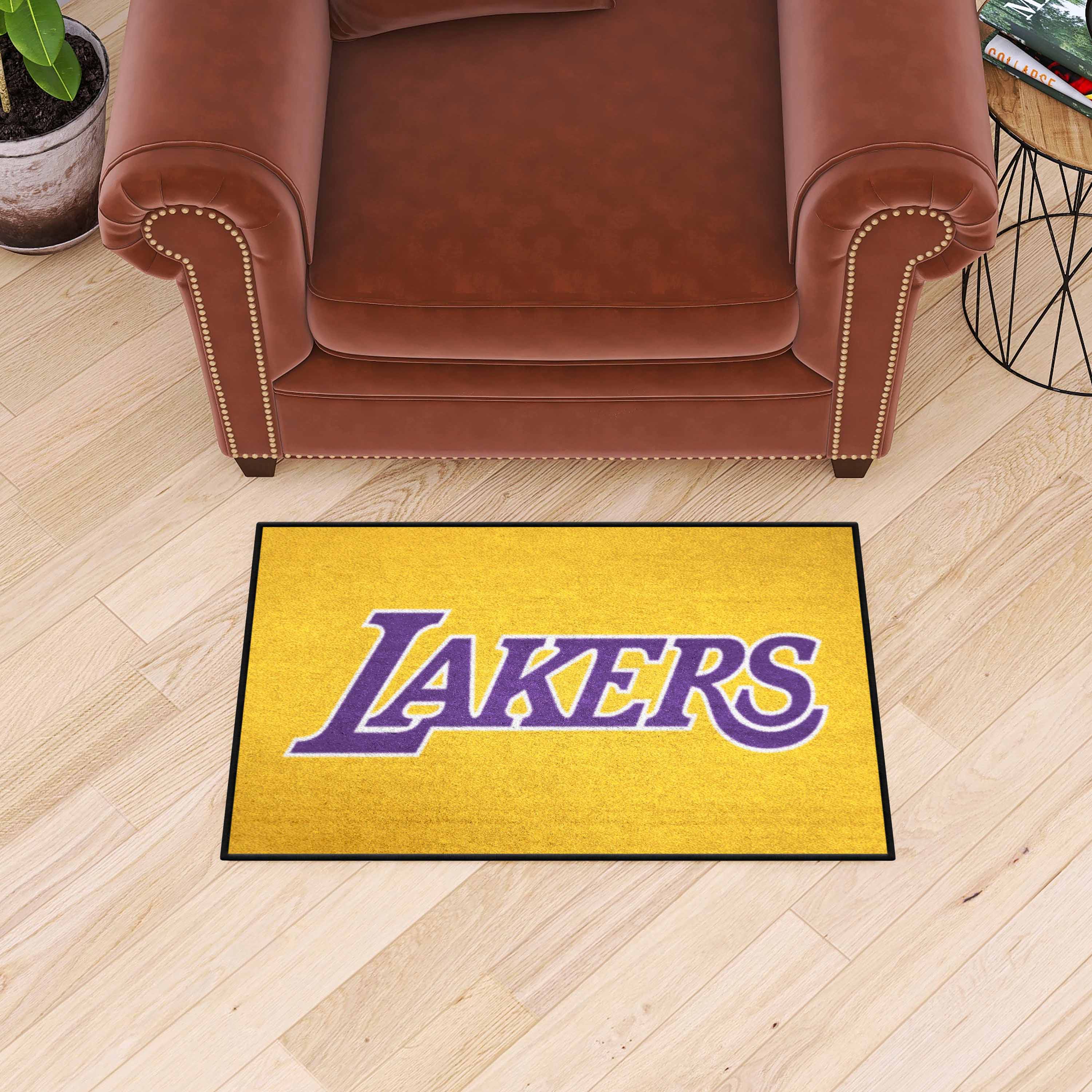 Los Angeles Lakers Wordmark Starter Mat - 19 x 30