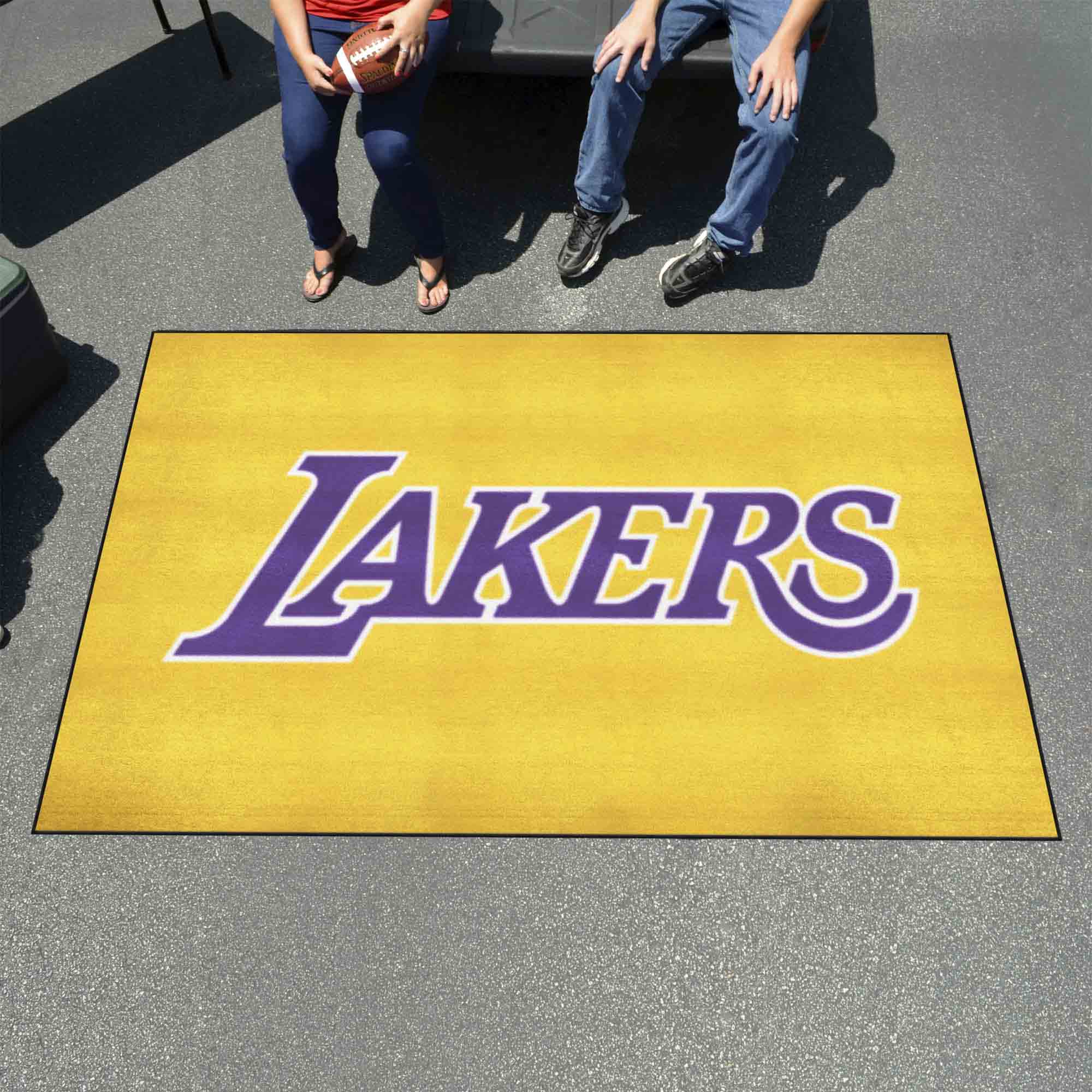 Los Angeles Lakers Outdoor Wordmark Ulti-Mat - Nylon 60 x 96
