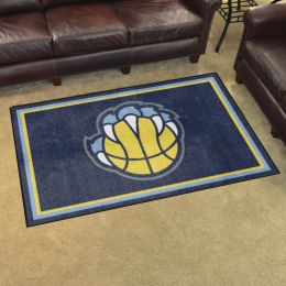 Memphis Grizzlies Area Rug - 4' x 6' Alt Logo Nylon