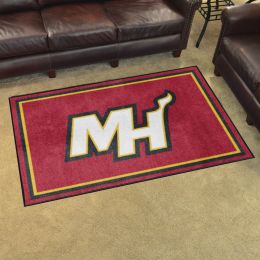 Miami Heat Area Rug - 4' x 6' Alt Logo Nylon