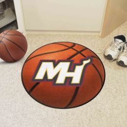 Miami Heat Basketball Shaped Alt Logo Area Rug