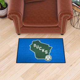 Milwaukee Bucks Alt Logo  Starter Mat - 19 x 30