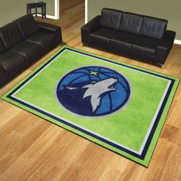 Minnesota Timberwolves Area Rug - 8' x 10' Logo Nylon