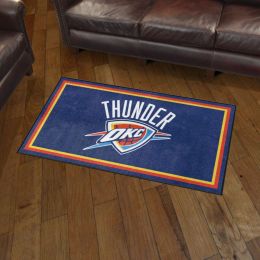 Oklahoma City Thunder Area Rug - 3' x 5' Wordmark Nylon