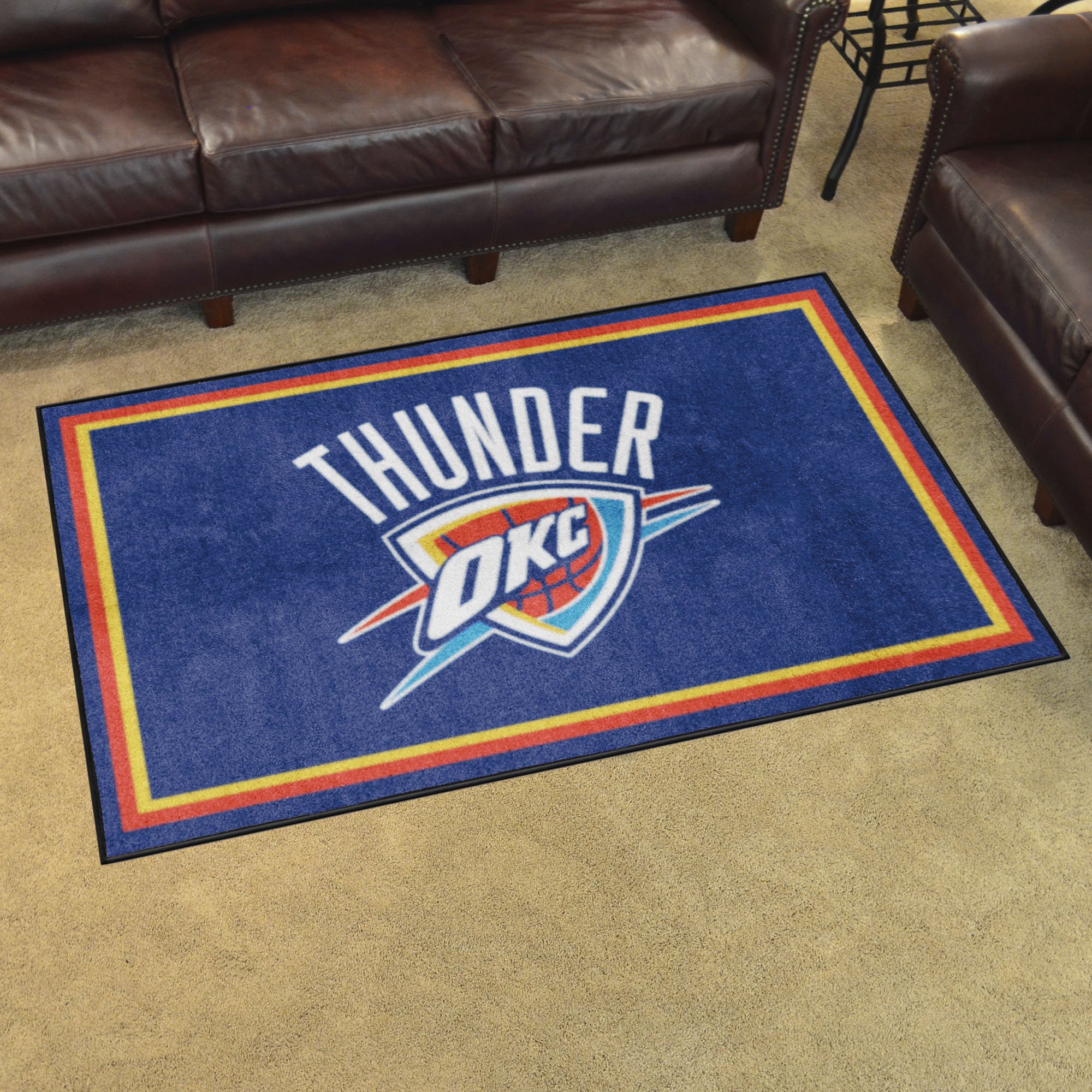 Oklahoma City Thunder Area Rug - 4' x 6' Wordmark Nylon