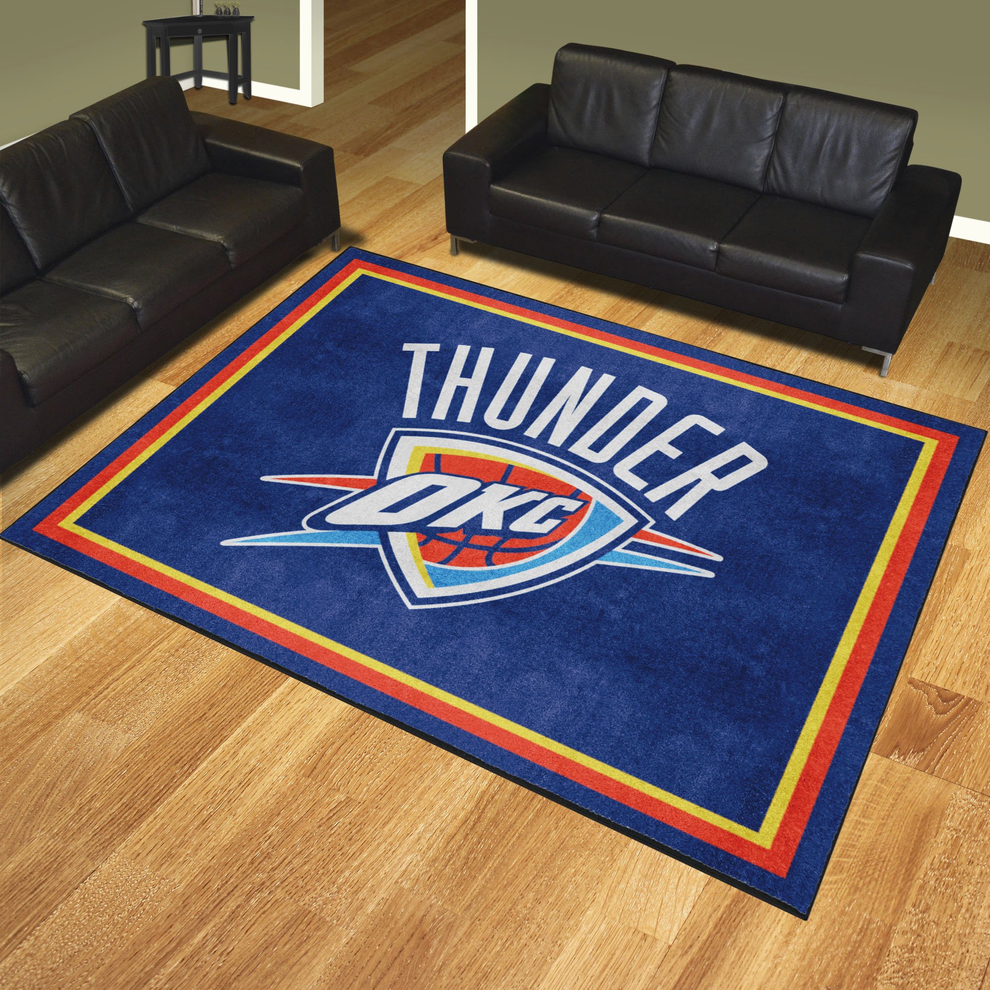 Oklahoma City Thunder Area Rug - 8' x 10' Wordmark Nylon