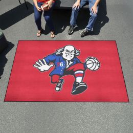 Philadelphia 76ers Outdoor Ulti-Mat Alt Logo - Nylon 60 x 96