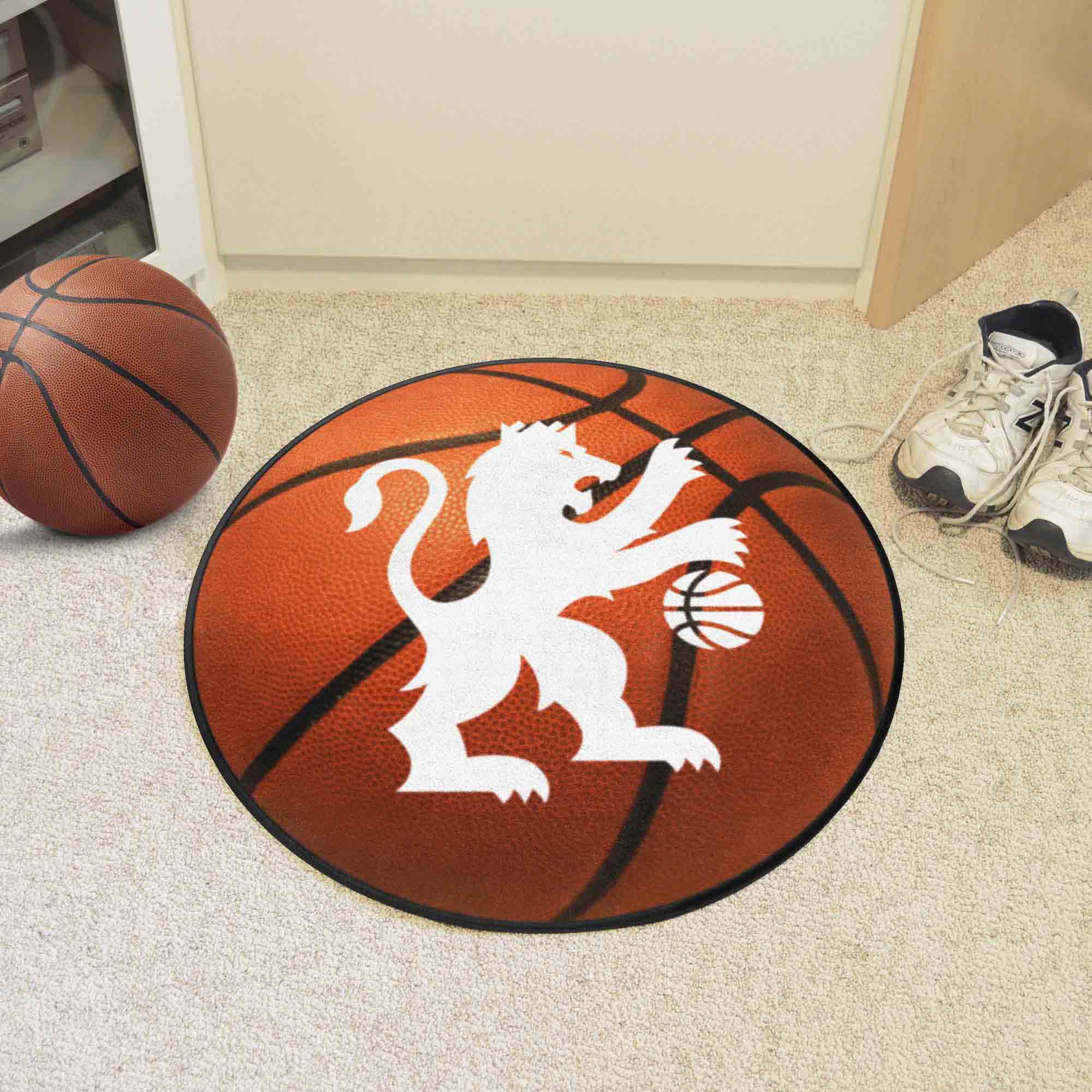 Sacramento Kings Basketball Shaped Alt Logo Area Rug