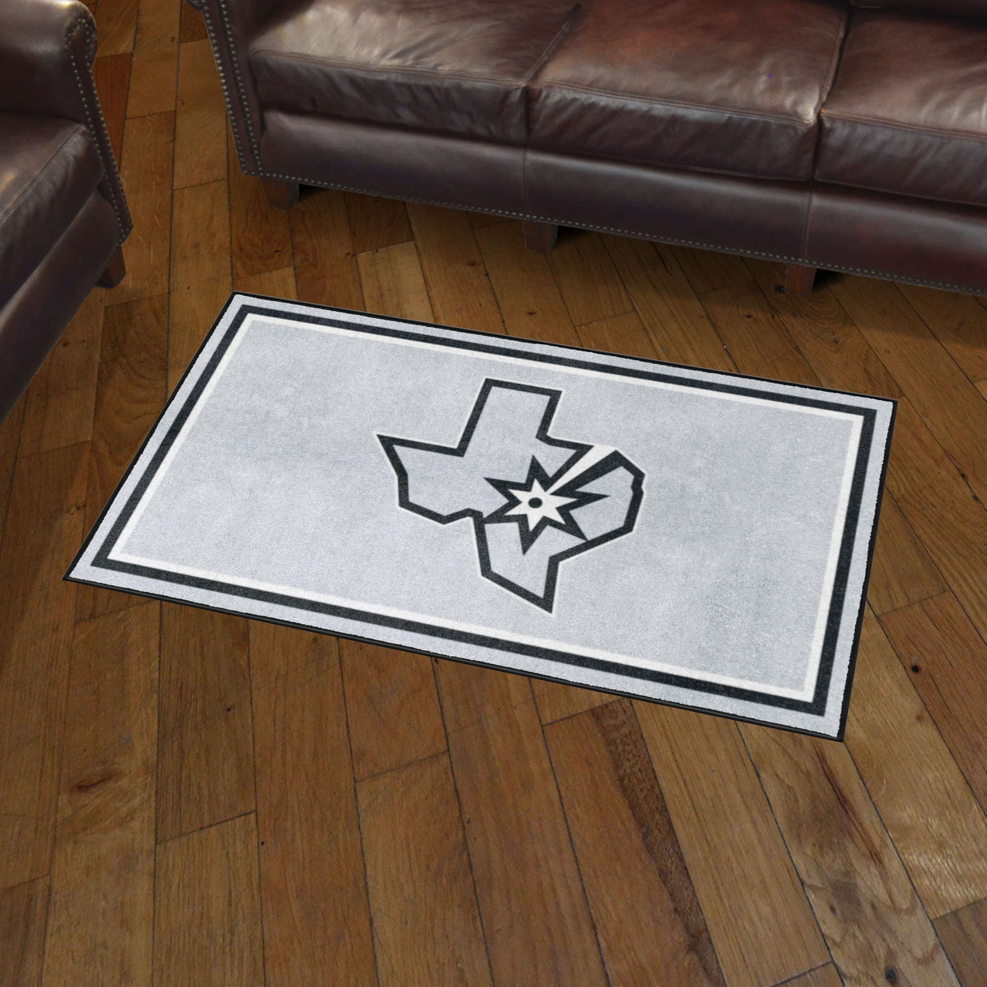 San Antonio Spurs Area Rug - 3' x 5' Alt Logo Nylon