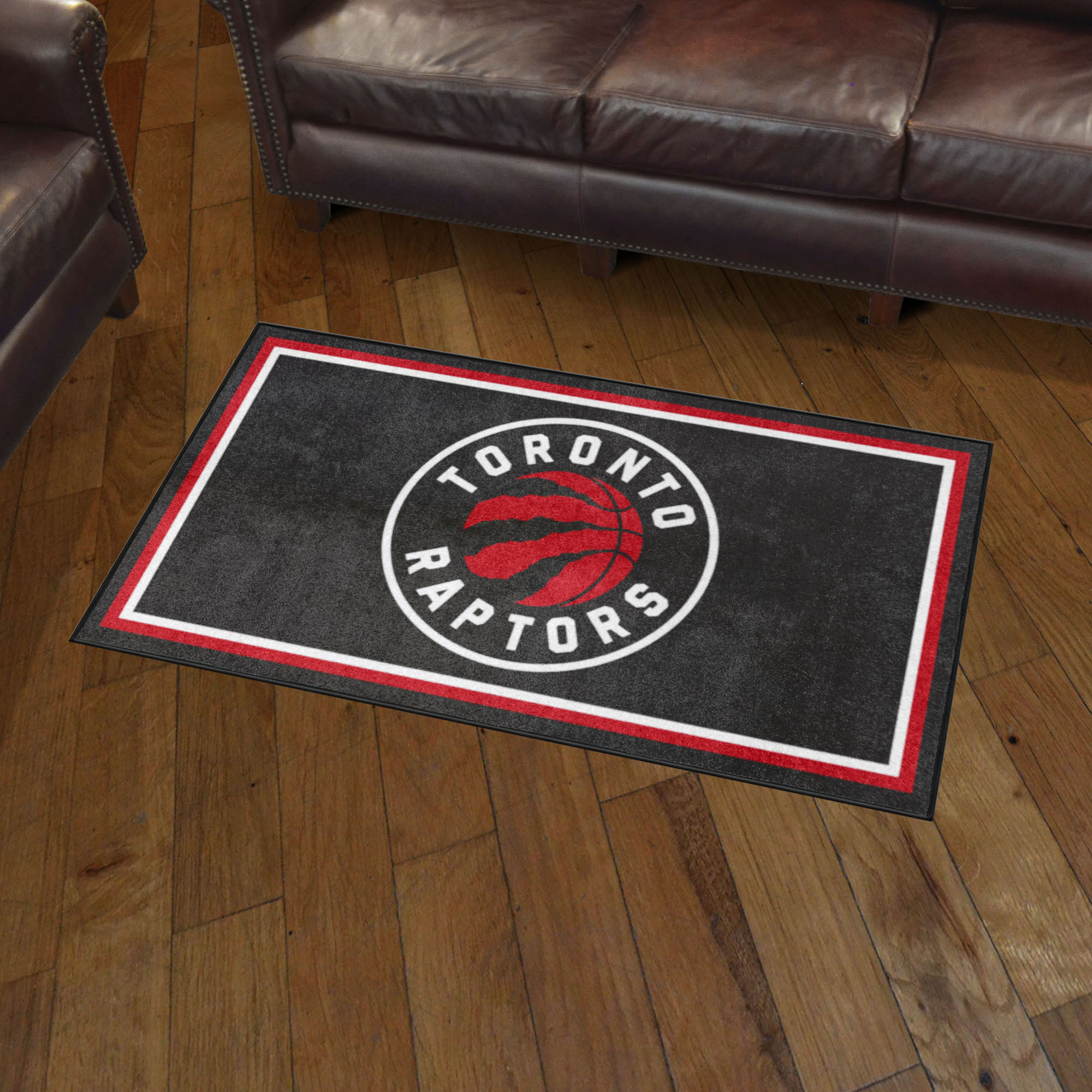 Toronto Raptors Area Rug - 3' x 5' Global Logo Nylon