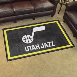 Utah Jazz Area Rug - 4' x 6' Wordmark Nylon