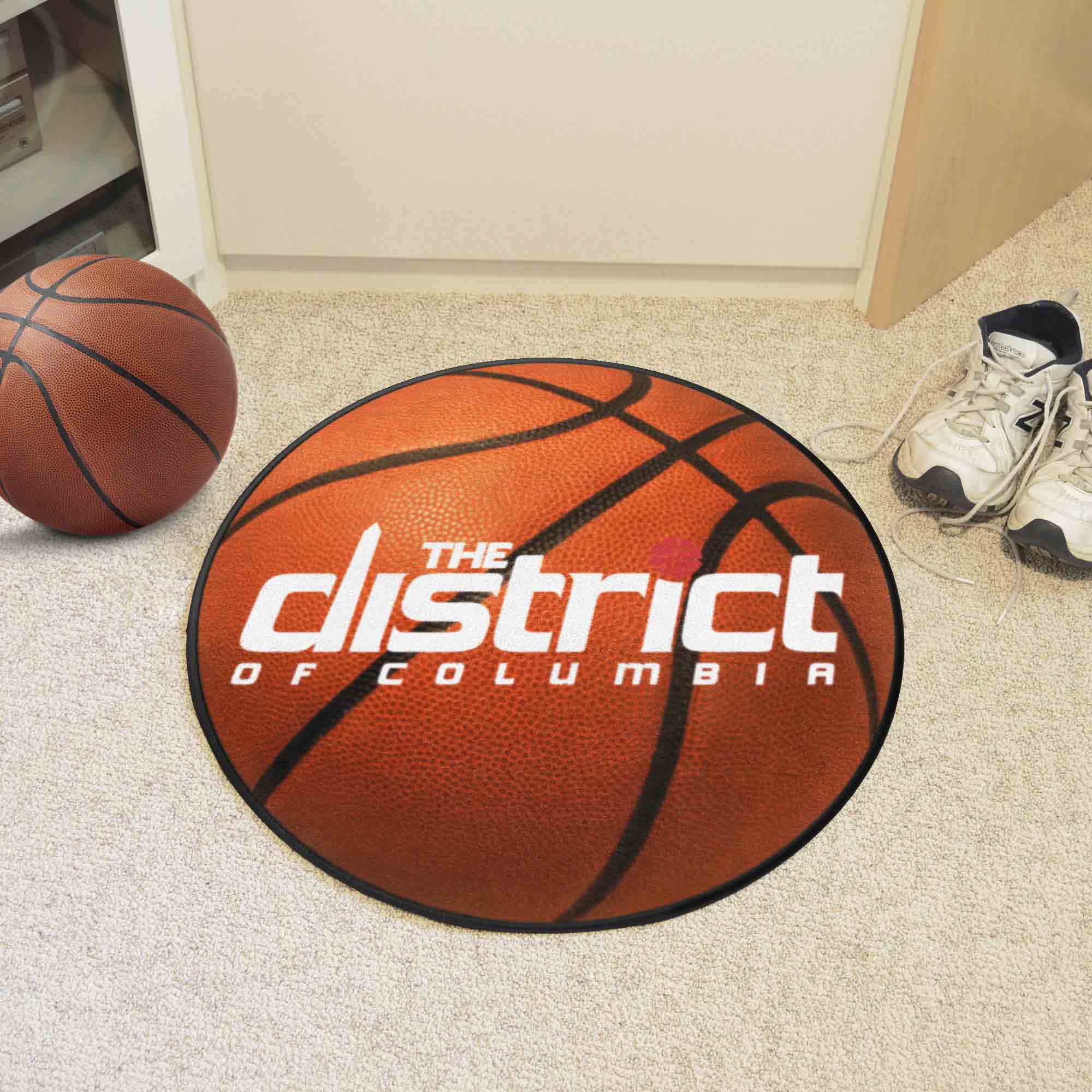 Washington Wizards Basketball Shaped Alt Logo Area Rug