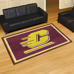 Central Michigan Chippewas Area Rug - 5' x 8' Logo Nylon