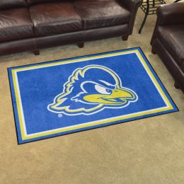 Delaware Blue Hens Area Rug - 4' x 6' Logo Nylon