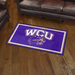 Western Carolina Catamounts Area Rug - 3' x 5' Mascot Logo Nylon