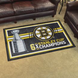 Boston Bruins Area Rug - Dynasty 4' x 6' Nylon