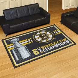 Boston Bruins Area Rug - Dynasty 5' x 8' Nylon