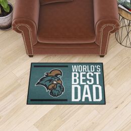 Coastal Carolina Chanticleers World's Best Dad Starter Doormat - 19 x 30