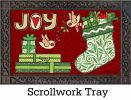 Indoor & Outdoor Joy Stocking MatMates Doormat - 18x30