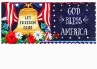 Let Freedom Ring Liberty Bell Sassafras Mat - 10 x 22 Insert Doormat