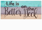 Life is Better on the Deck Sassafras Mat - 10x22 Insert Doormat