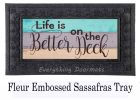Life is Better on the Deck Sassafras Mat - 10x22 Insert Doormat