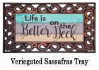 Life is Better on the Deck Sassafras Mat - 10x22 Insert Doormat