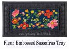 Live Laugh Love Floral Sassafras Mat - 10 x 22 Insert Doormat