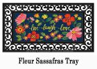 Live Laugh Love Floral Sassafras Mat - 10 x 22 Insert Doormat