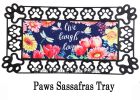 Live Laugh Love Flowers & Dragonfly Sassafras Mat - 10 x 22 Insert Doormat