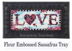 LOVE in the Clouds Sassafras Mat - 10 x 22 Insert Doormat